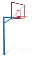 УТ 408.1 Стенд баскетбольный для улиц ,FIBA щит 1800х1050 стекло акриловое